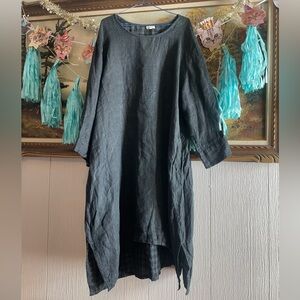 Maiwa linen dress. Size L.